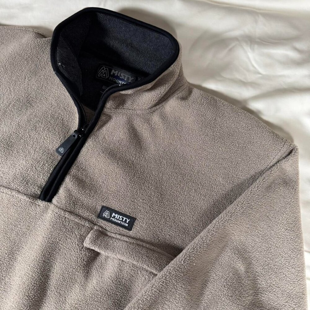 Vintage 90s misty mountain fleece pullover - Picture 4 of 7